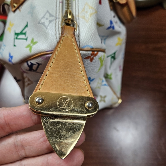 Auth Louis Vuitton Speedy 30 Multicolor White Satchel Handbag - Picture 10 of 16